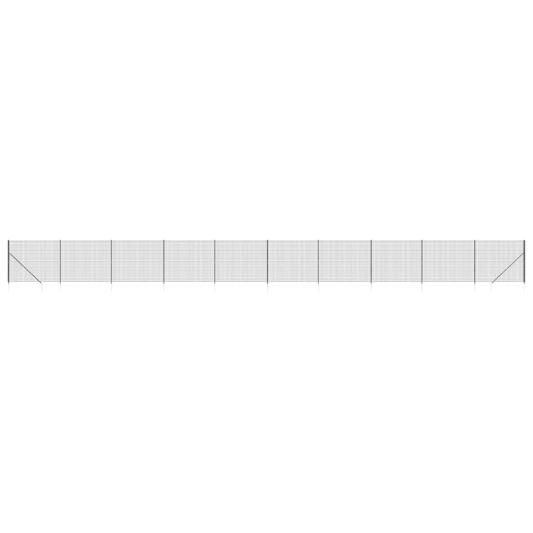 Vidaxl Fet Fet avec ancres de terre 1,8x25 M anthracite -colored