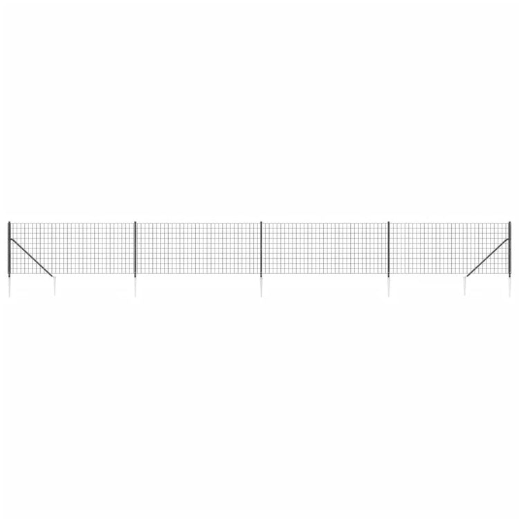 Vidaxl Fet Fet avec ancres de terre 1x10 m de couleur anthracite