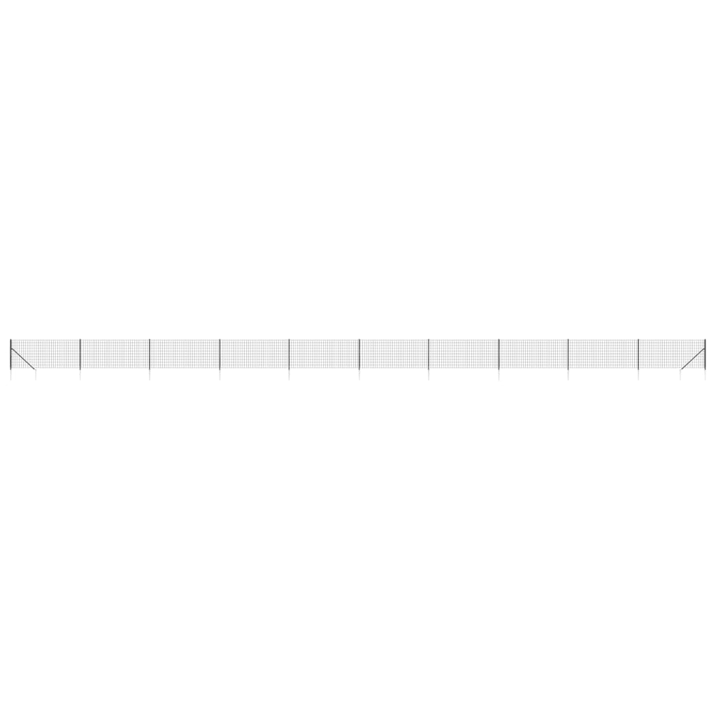Vidaxl Fet Fet avec ancres de terre 1x25 m de couleur anthracite