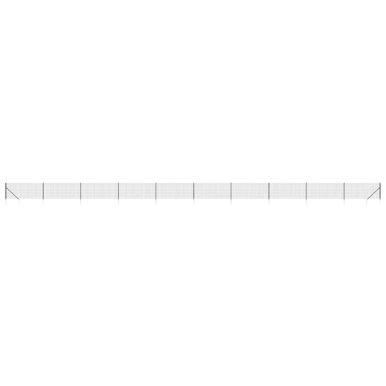 Vidaxl Fet Fet avec ancres de terre 1x25 m de couleur anthracite