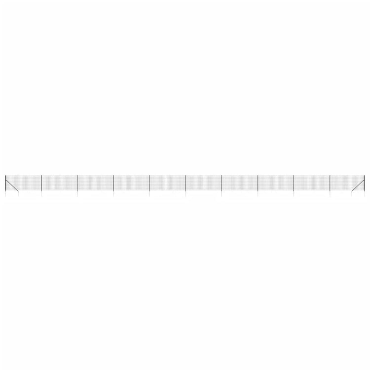 Vidaxl Fet Fet avec ancres de terre 1,1x25 M anthracite -colored