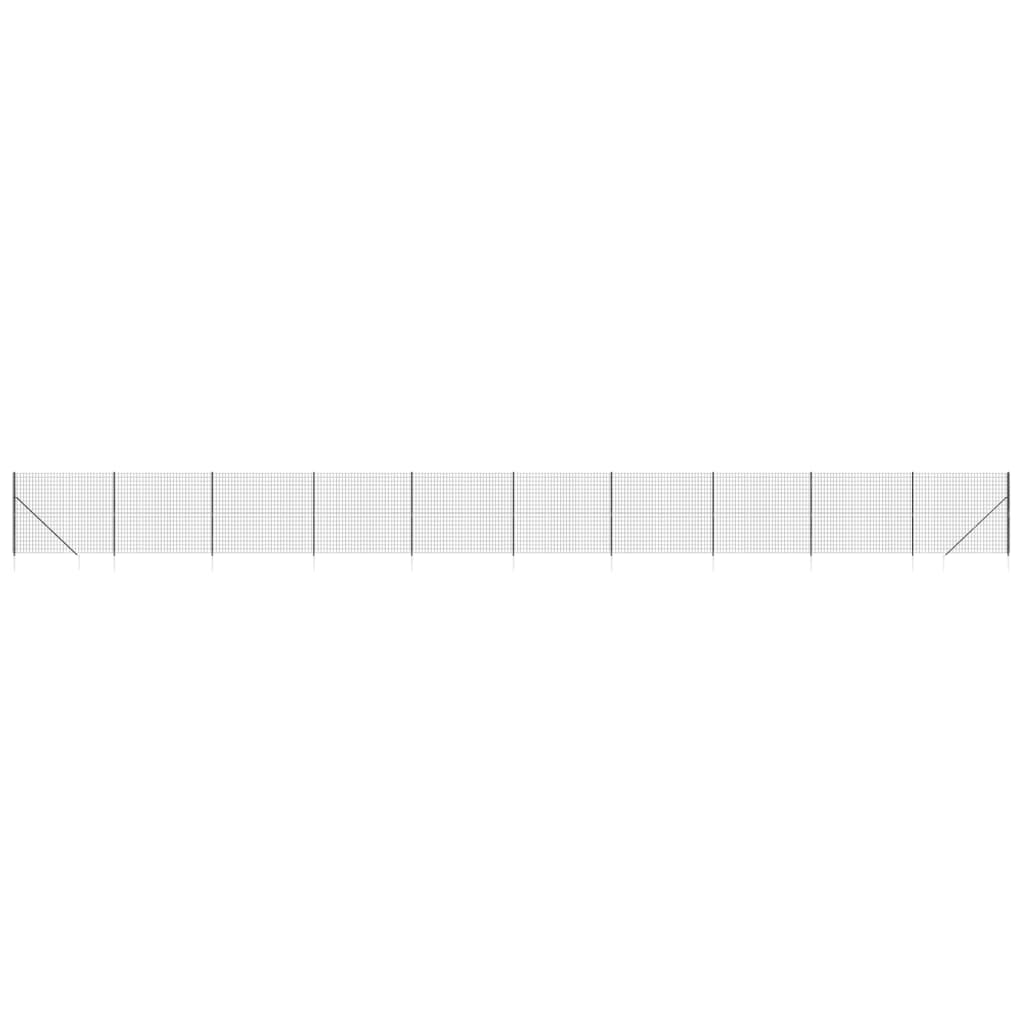 Vidaxl Fet Fet avec ancres de terre 1,4x25 M anthracite -colored