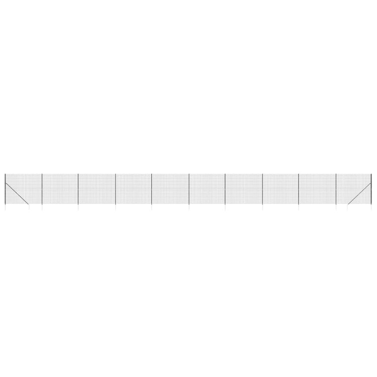 Vidaxl Fet Fet avec ancres de terre 1,4x25 M anthracite -colored