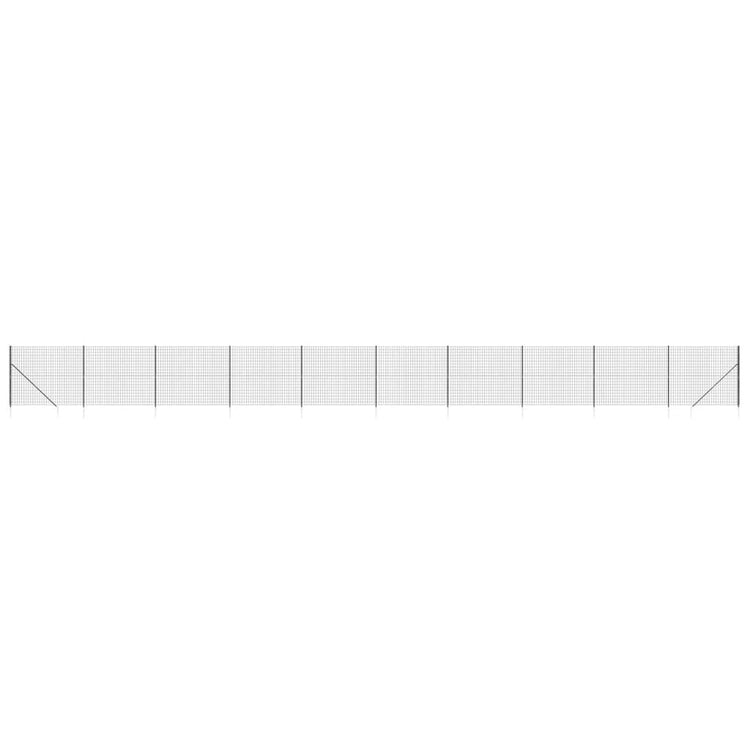 Vidaxl Fet Fet avec ancres de terre 1,8x25 M anthracite -colored
