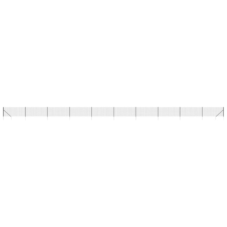 Vidaxl Fet Fet avec ancres de masse 0,8x25 M anthracite -colored