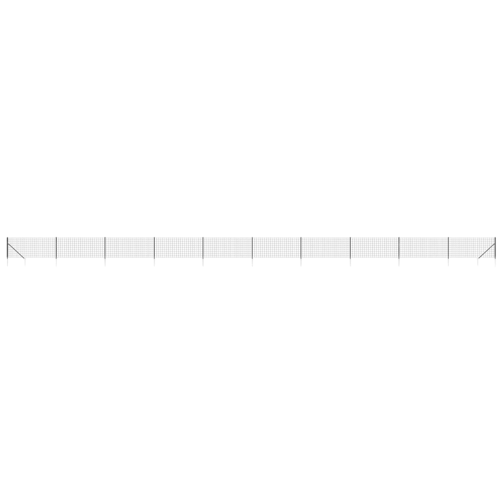 Vidaxl Fet Fet avec ancres de terre 1x25 m de couleur anthracite