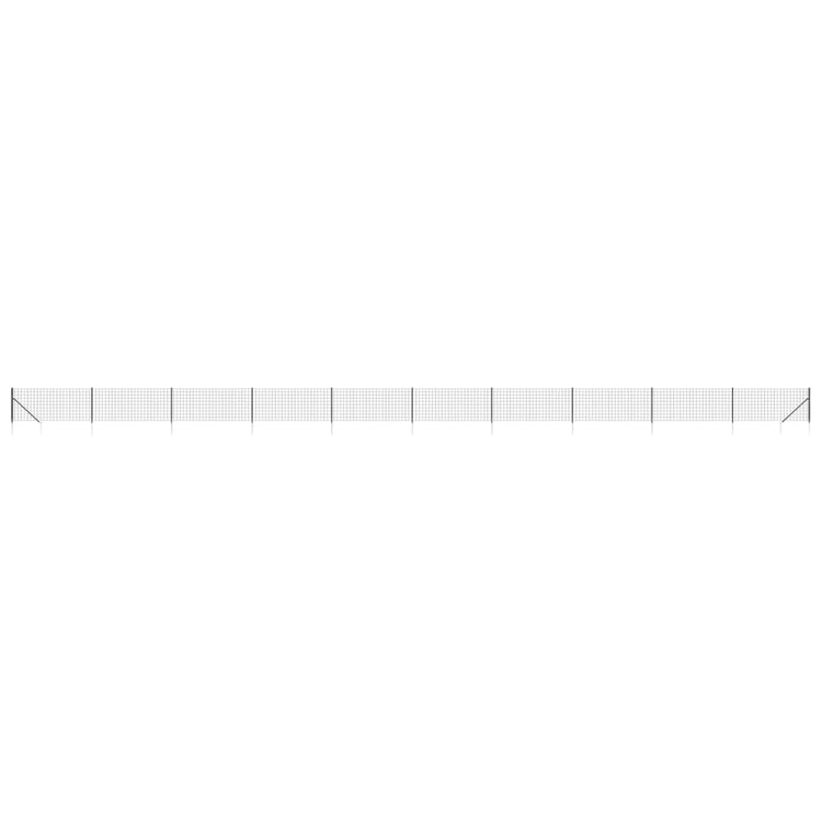Vidaxl Fet Fet avec ancres de terre 1,1x25 M anthracite -colored