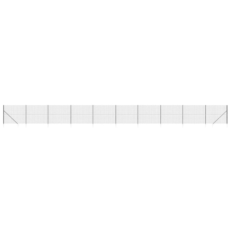 Vidaxl Fet Fet avec ancres de terre 1,4x25 M anthracite -colored