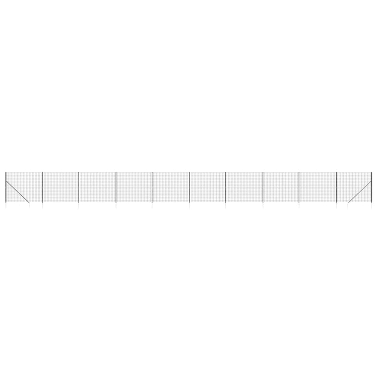 Vidaxl Fet Fet avec ancres de terre 2,2x25 M anthracite -colored