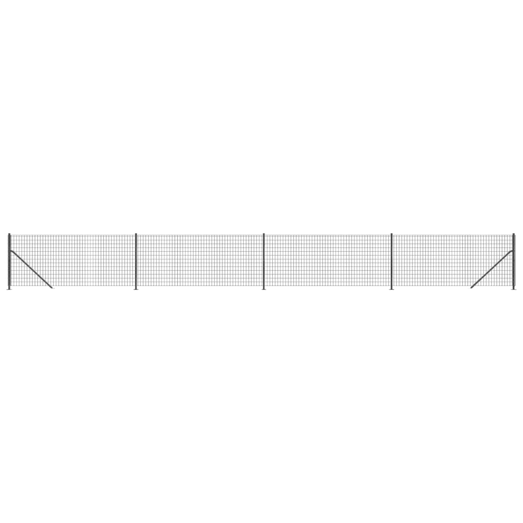 Vidaxl Fet Fet avec bride 0,8x10 m anthracite -colored