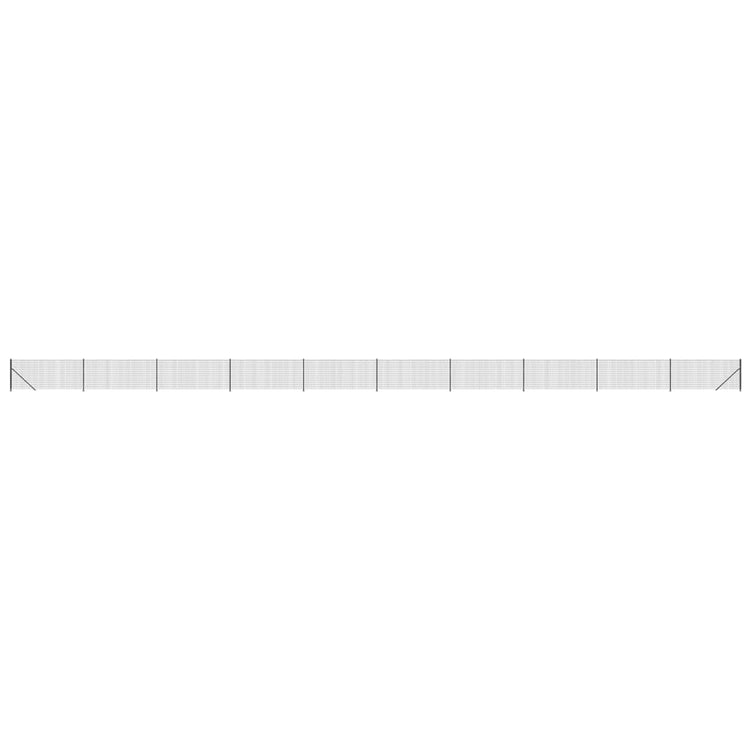 Vidaxl Fet Fet avec flens 1x25 m de couleur anthracite