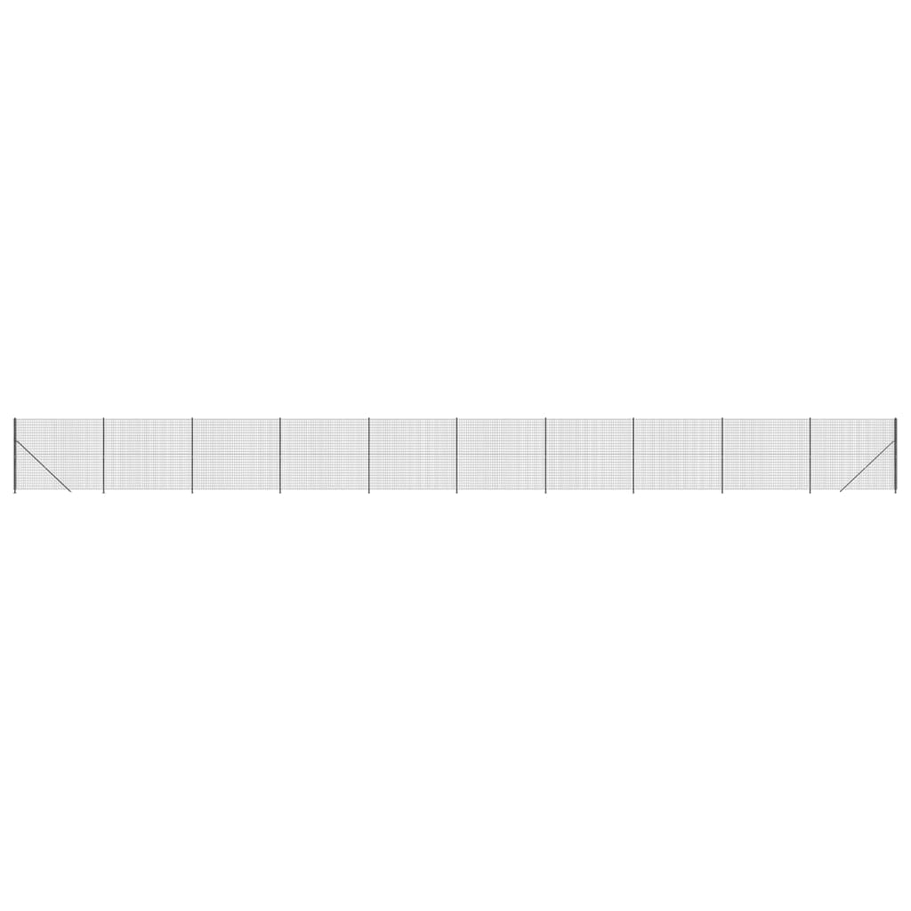 Clôture en mailles vidaxl avec bride 1,4x25 m de couleur anthracite