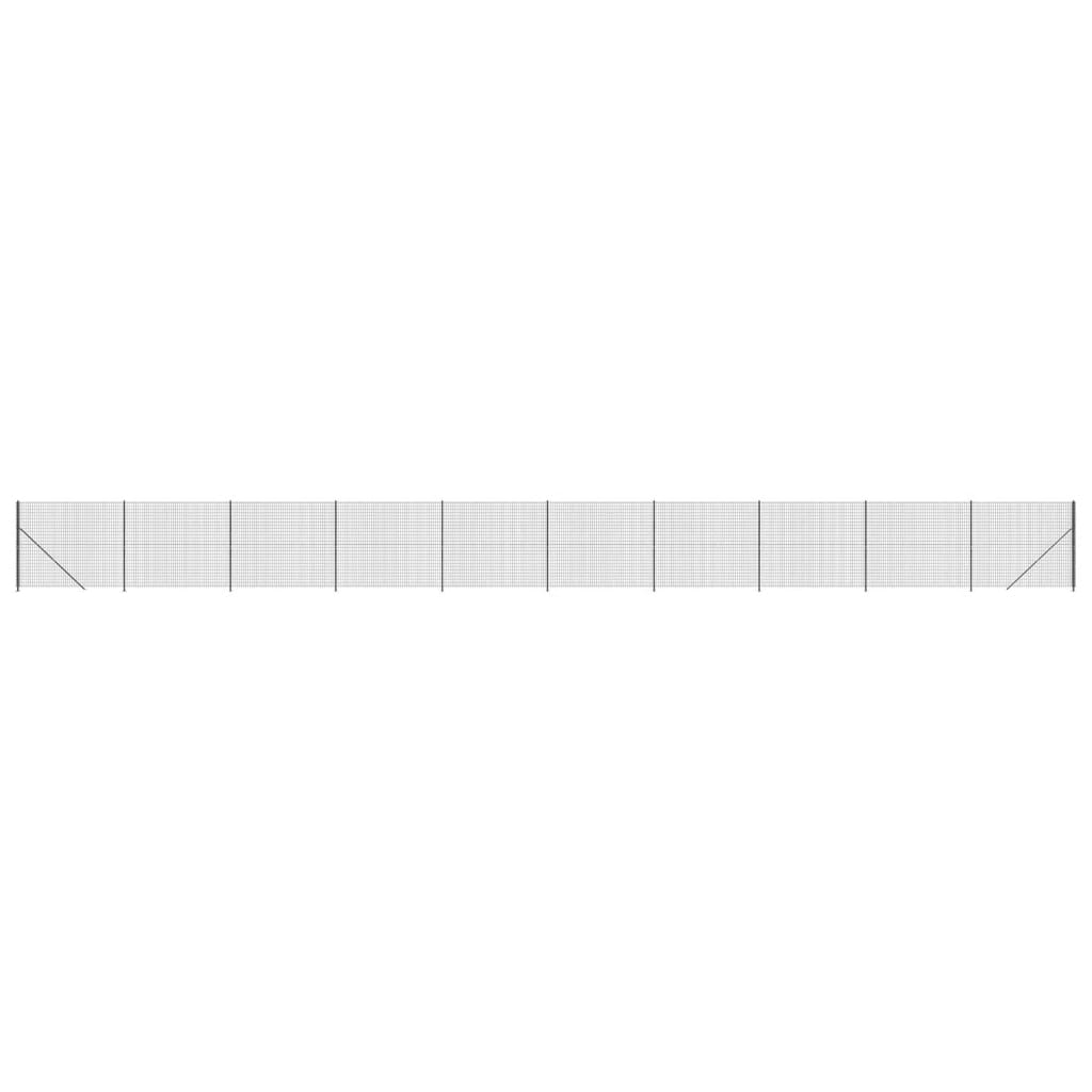 Vidaxl Fet Fet avec flens 2x25 m anthracite -colored