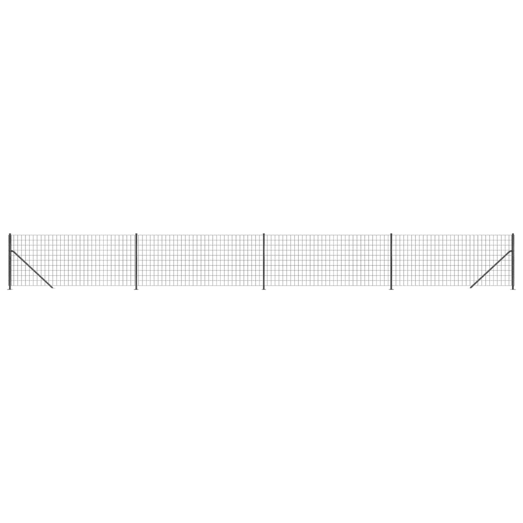 Vidaxl Fet Fet avec bride 0,8x10 m anthracite -colored