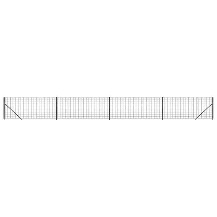 Clôture en mailles vidaxl avec flens 1x10 m de couleur anthracite