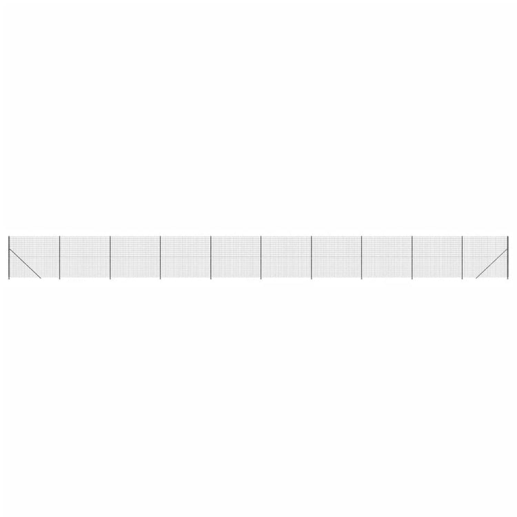 Clôture en mailles vidaxl avec bride 1,4x25 m de couleur anthracite
