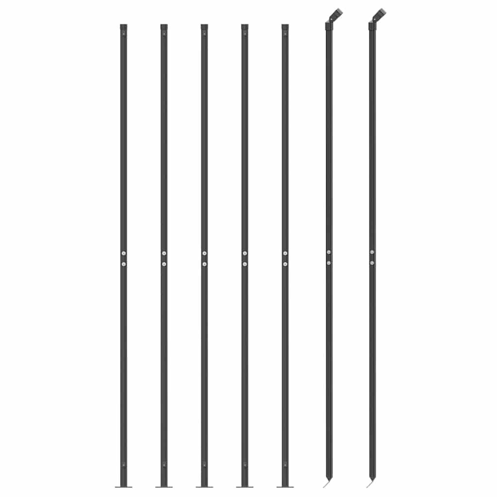 Vidaxl Fet Fet avec bride 1,4x10 m anthracite -colored