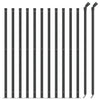 Vidaxl Fet Fet avec flens 1x25 m de couleur anthracite