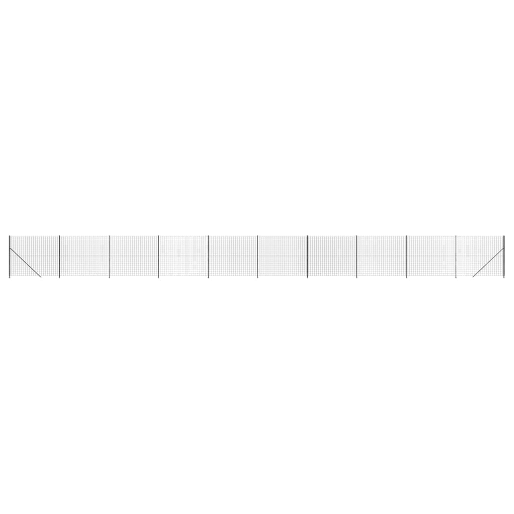Clôture en mailles vidaxl avec bride 1,4x25 m de couleur anthracite