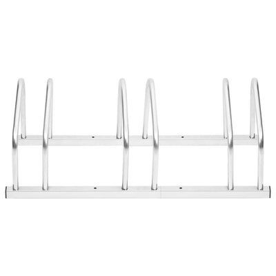 Rack de vélos Vidaxl pour 3 vélos en acier galvanisé