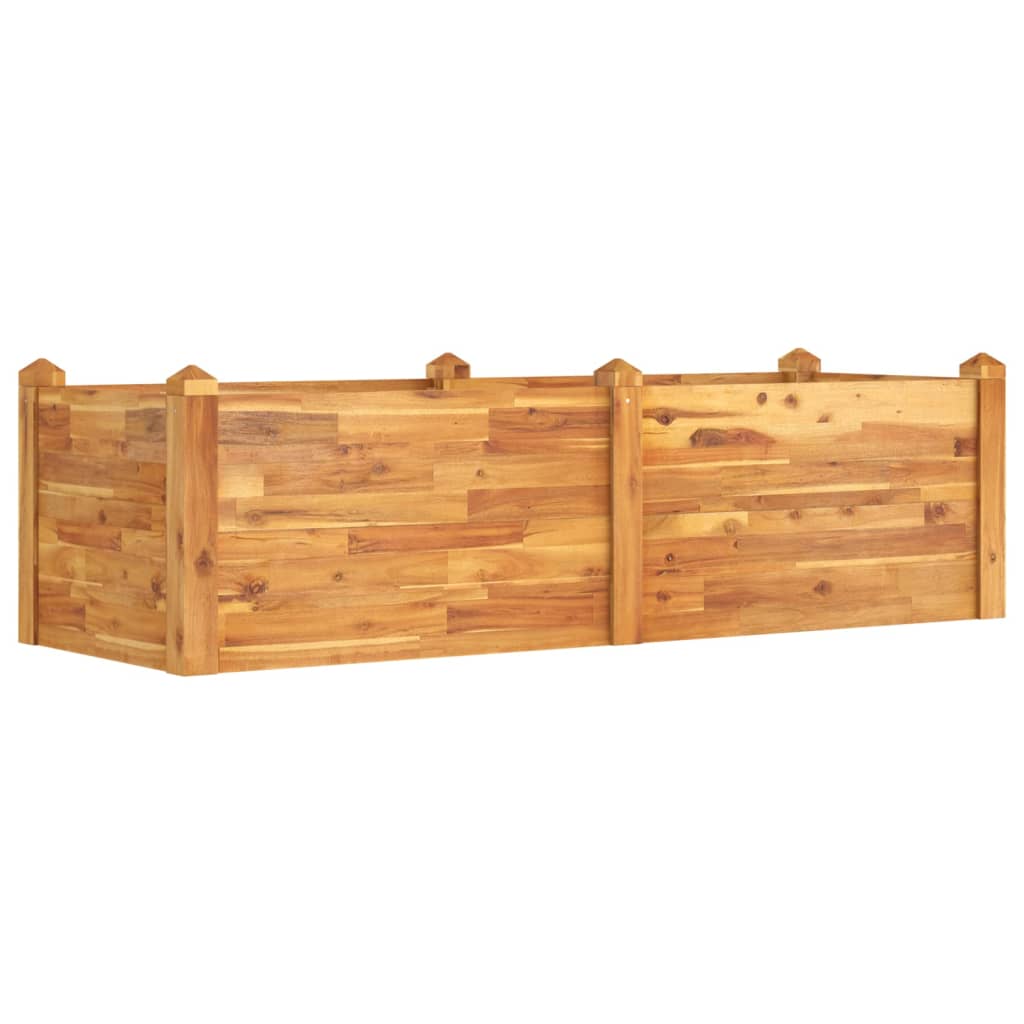 Vidaxl Planning Boîte relevée 160x60x44 cm en bois d'acacia solide