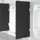 Vidaxl URINOIR Shot Mur-Mounted 90x40 cm terminée en verre noir