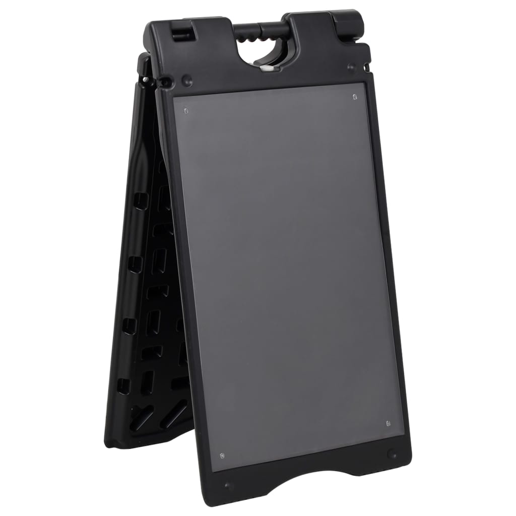 Vidaxl Sandwichbord 45x7x84.5 cm HDPE noir