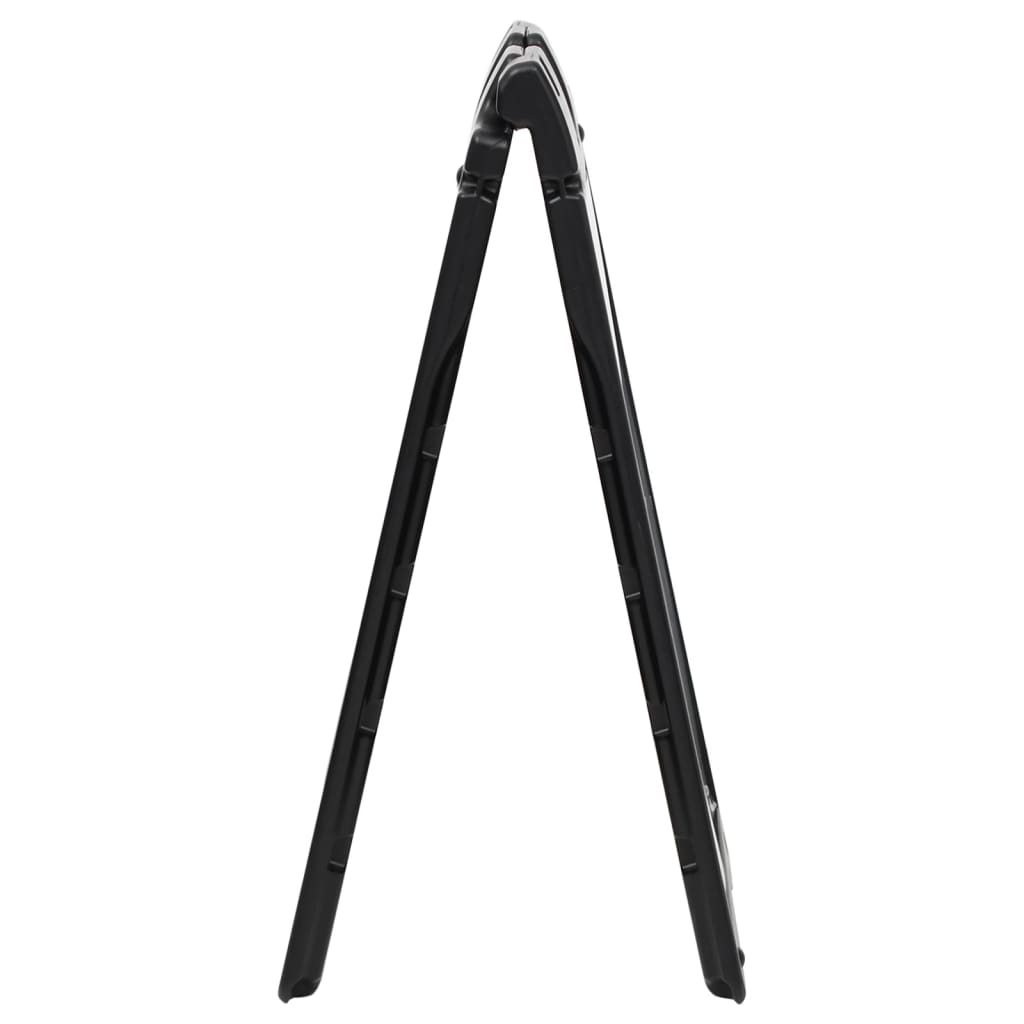 Vidaxl Sandwichbord 45x7x84.5 cm HDPE noir