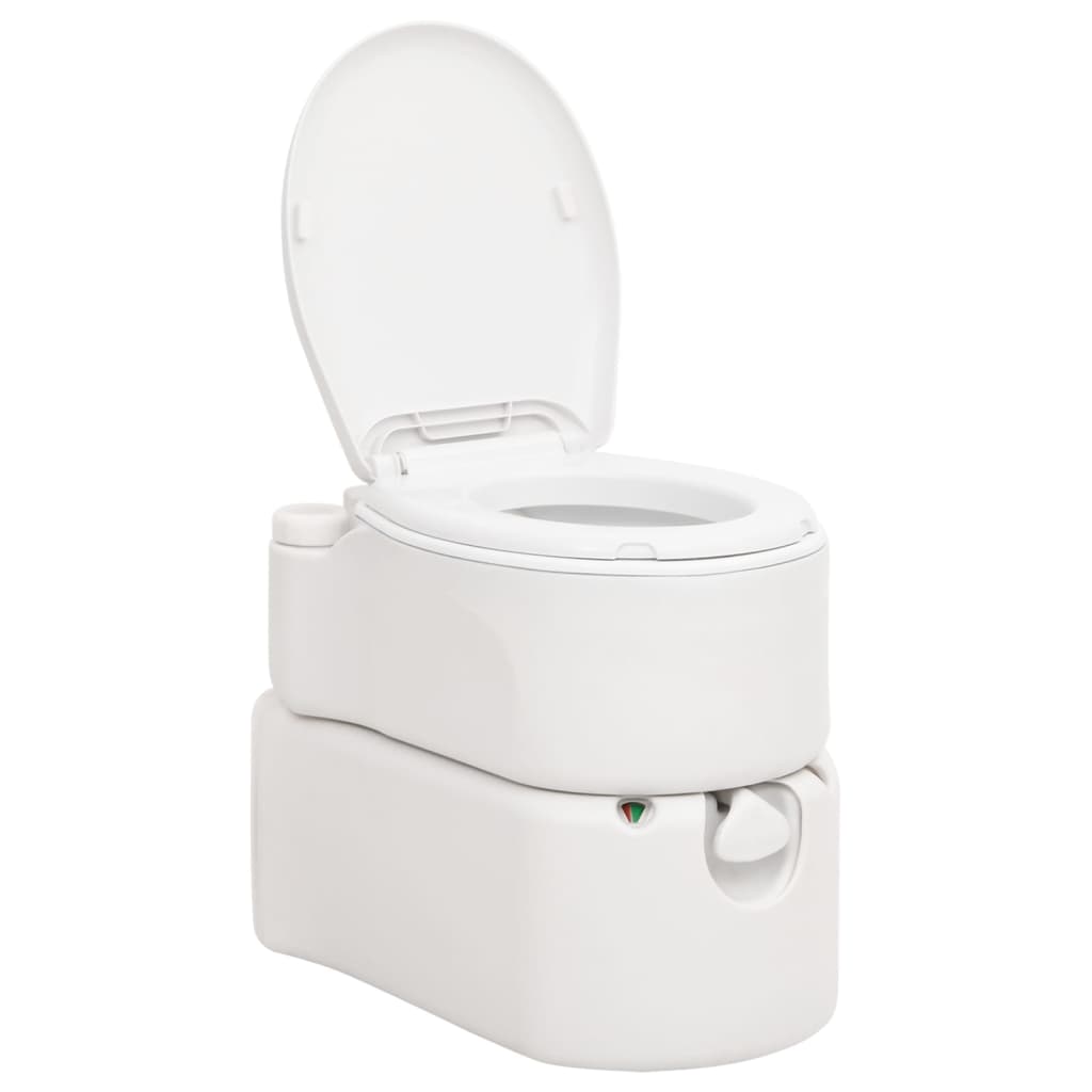 VidaXL toilettes de camping intégrées 24+17 l HDPE émaillée