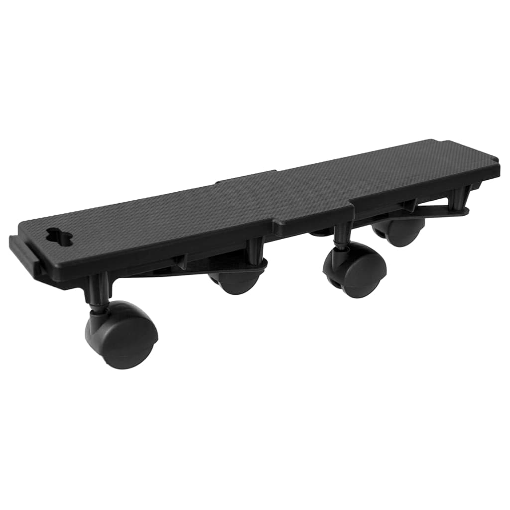 Vidaxl Moving Chiens avec 4 roues 6 PCS 170 kg de polypropène noir