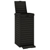 Vidaxl Garbage Can pour l'extérieur de 41x41x86 cm Black en polypropène