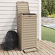 Vidaxl Garbage Can pour l'extérieur 41x41x86 cm en polypropène brun clair