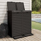 Vidaxl Garbage Can pour jardin 78x41x86 cm Black en polypropène