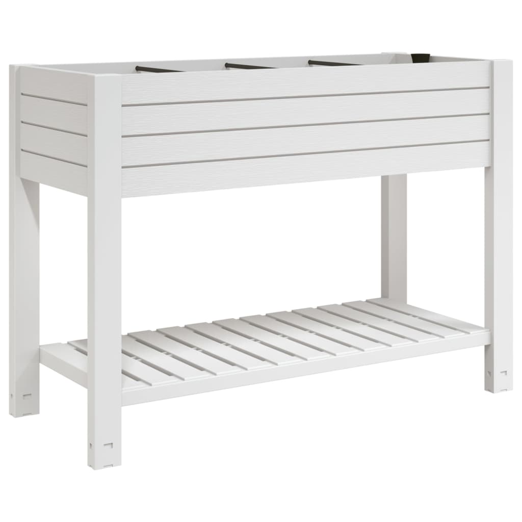 Vidaxl Planter élevé 110x45x79 cm en polypropène blanc