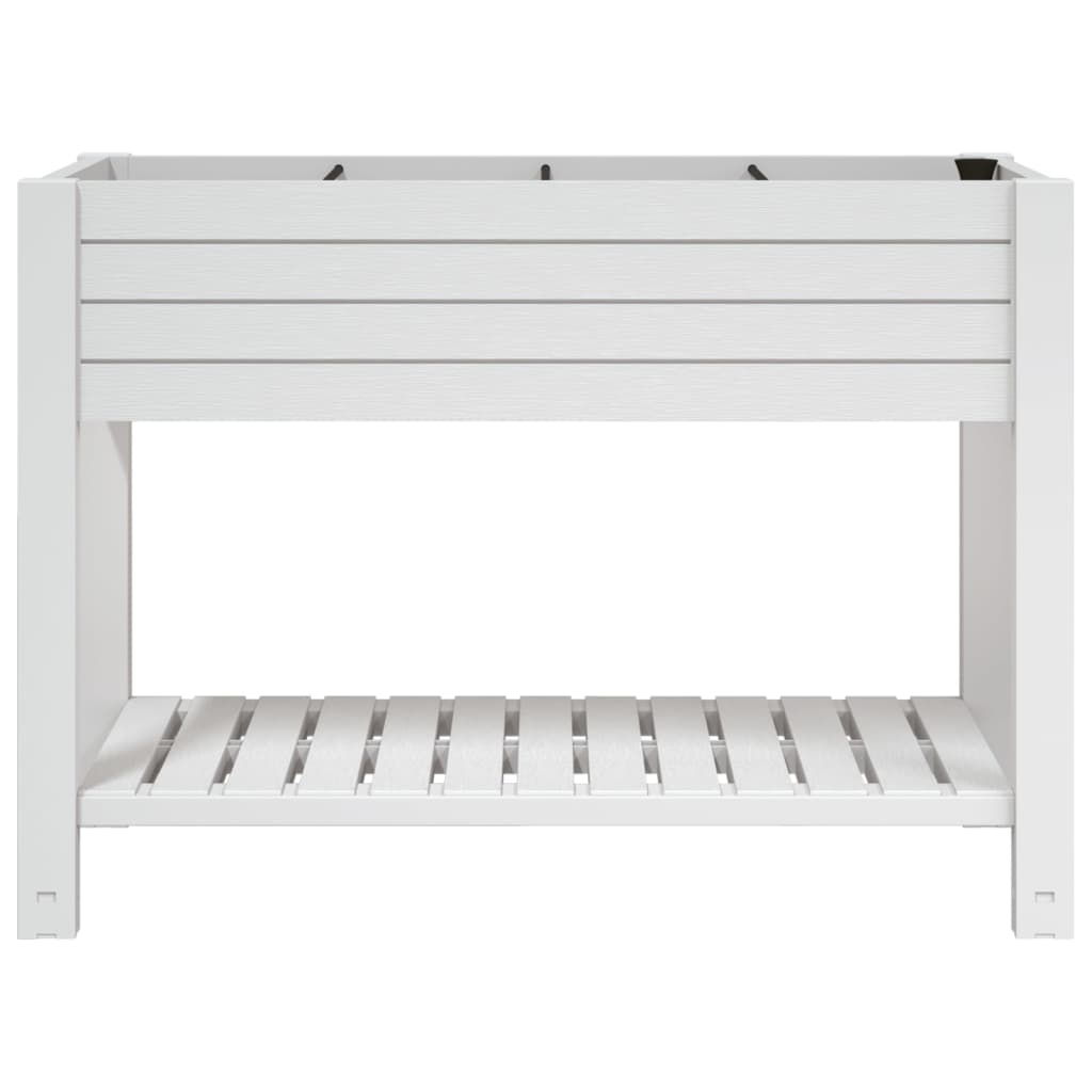 Vidaxl Planter élevé 110x45x79 cm en polypropène blanc