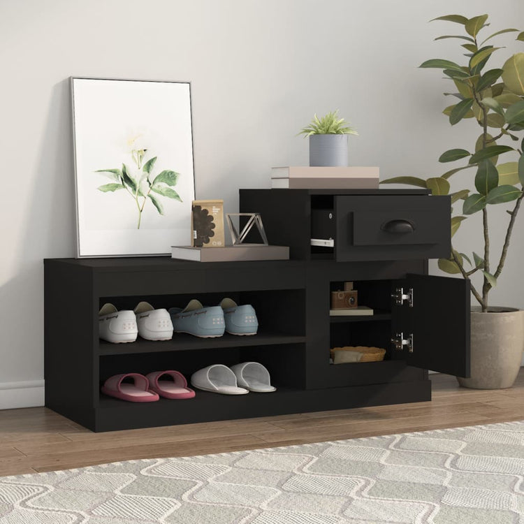 Armoire à chaussures Vidaxl 100x42x60 cm en bois de bois
