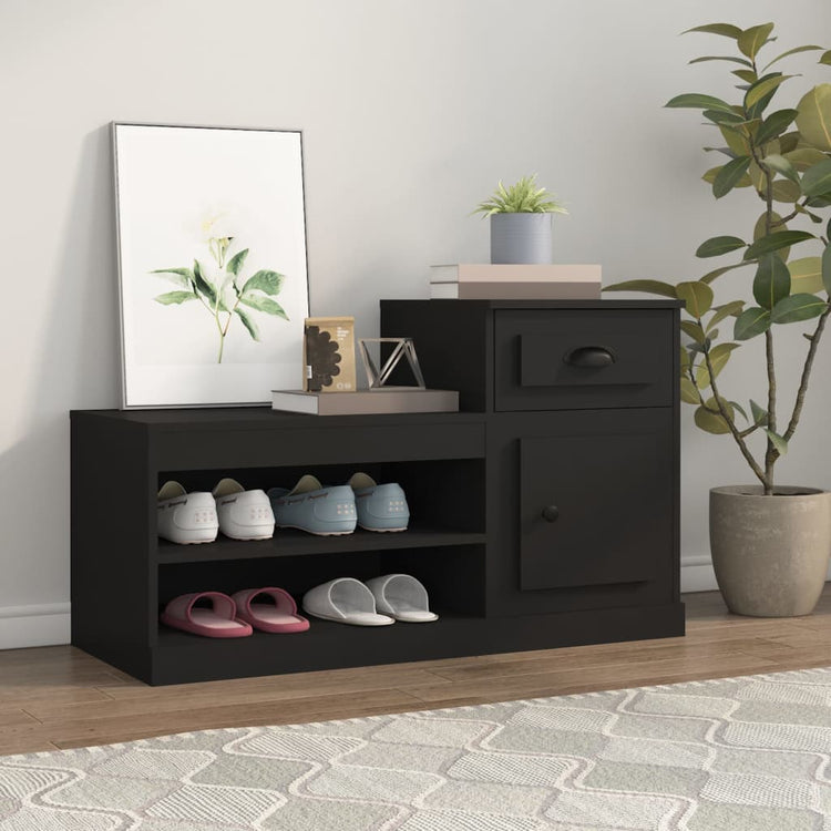 Armoire à chaussures Vidaxl 100x42x60 cm en bois de bois