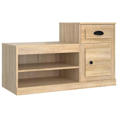Armoire à chaussures vidaxl 100x42x60 cm en bois de bois de chêne sonoma coloré