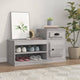 Armoire à chaussures Vidaxl 100x42x60 cm en bois de bois de chêne Gris sonoma