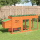 Vidaxl Poulet Coop 204x50x84 cm Pine solide brun