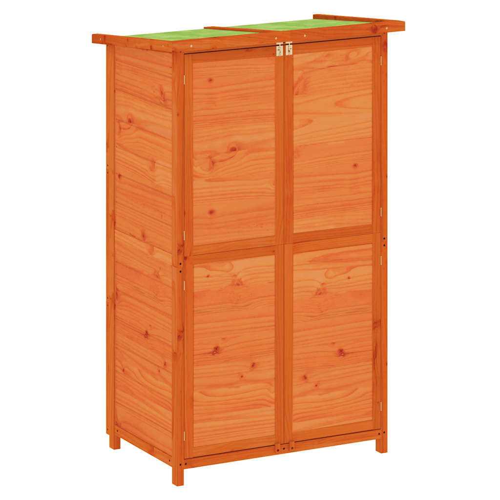 Vidaxl hangar de jardin 83x57x140 cm en pin massif brun
