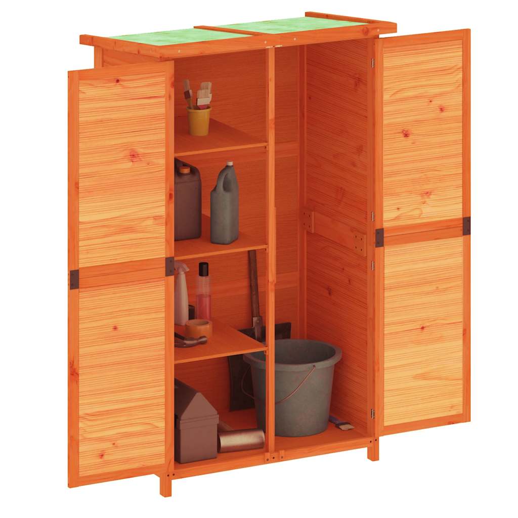 Vidaxl hangar de jardin 83x57x140 cm en pin massif brun