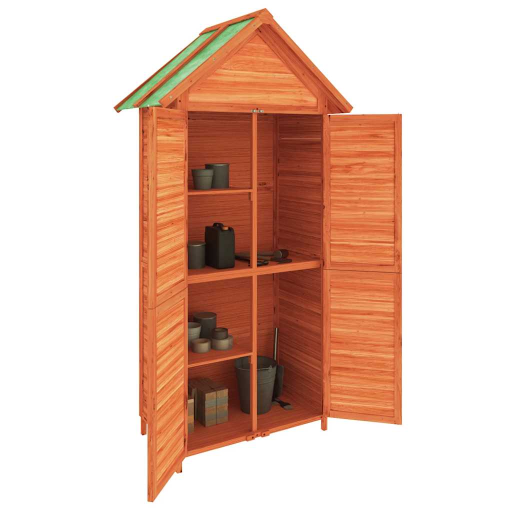SHED JARDINE VIDAXL 89x52.5x175 cm Pine solide brun
