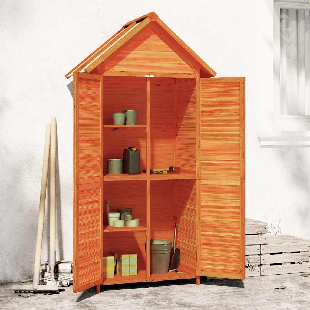 SHED JARDINE VIDAXL 89x52.5x175 cm Pine solide brun