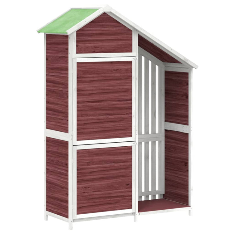 Vidaxl jardin hangar 120x53.5x170 cm mocha en pin massif -colore