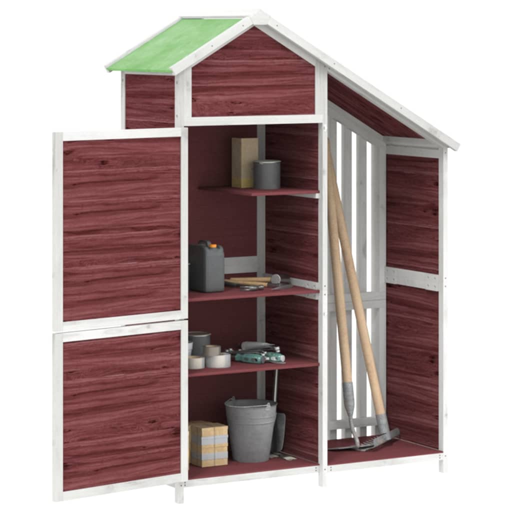 Vidaxl jardin hangar 120x53.5x170 cm mocha en pin massif -colore