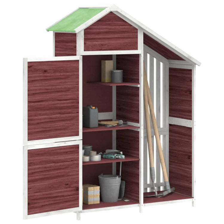 Vidaxl jardin hangar 120x53.5x170 cm mocha en pin massif -colore