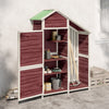 Vidaxl jardin hangar 120x53.5x170 cm mocha en pin massif -colore