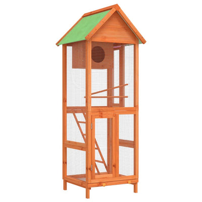 VIDAXL AVIALE 60X58.5X160 CM PINE SOLID BRUN