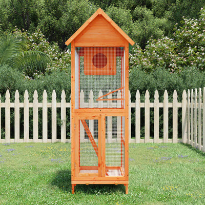 VIDAXL AVIALE 60X58.5X160 CM PINE SOLID BRUN